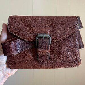 Spikes & Sparrow Genuine Leather Hip Bag Brown